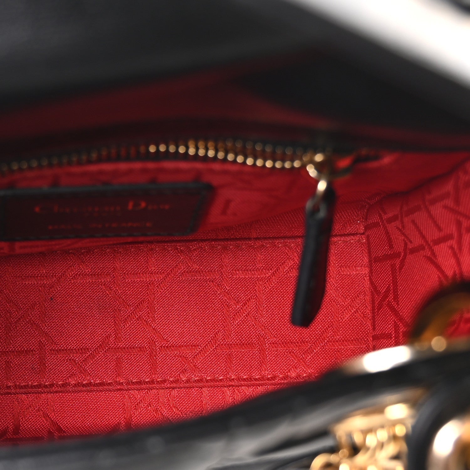 Christian Dior Lambskin Cannage Mini Lady Dior Black