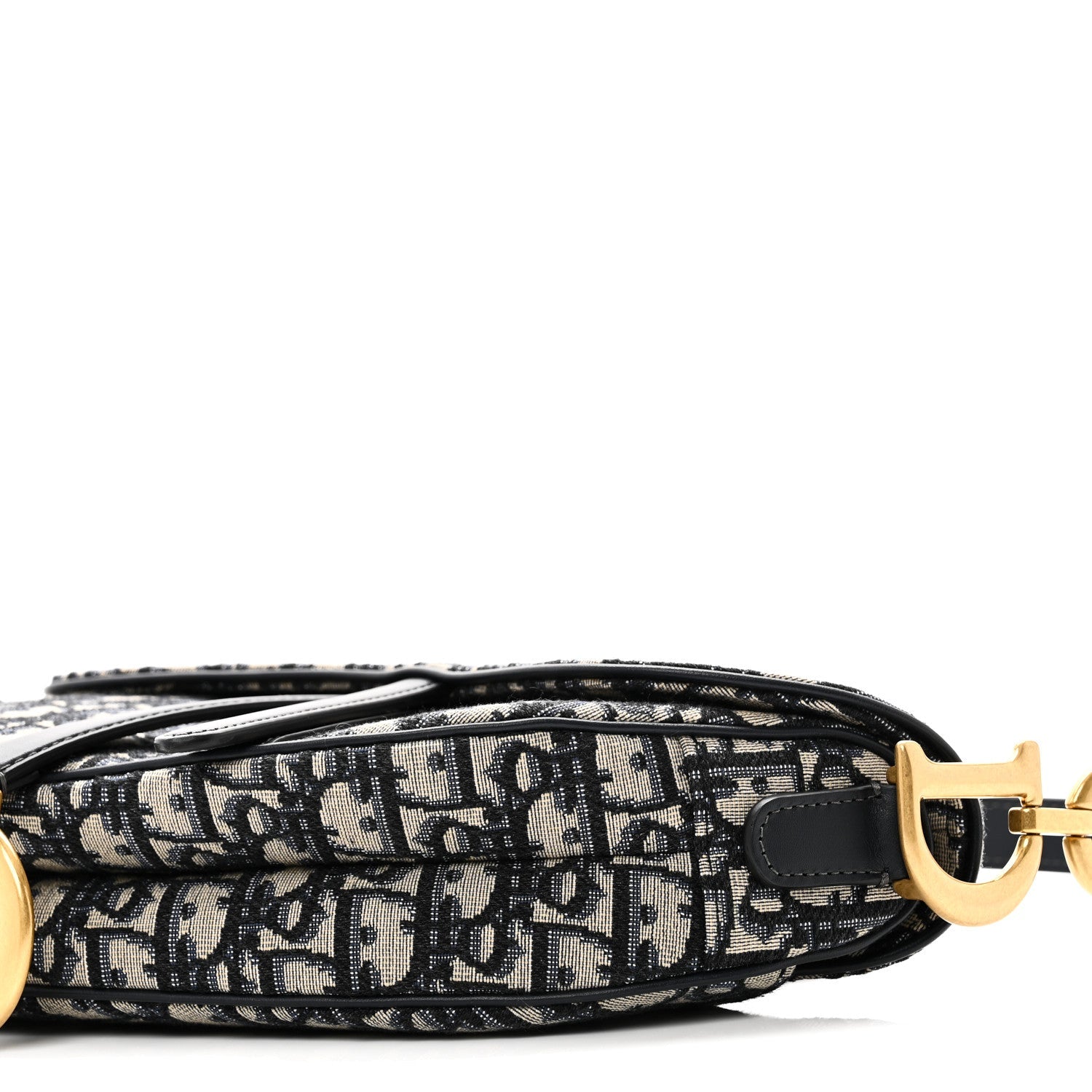 Christian Dior Oblique Saddle Bag Blue