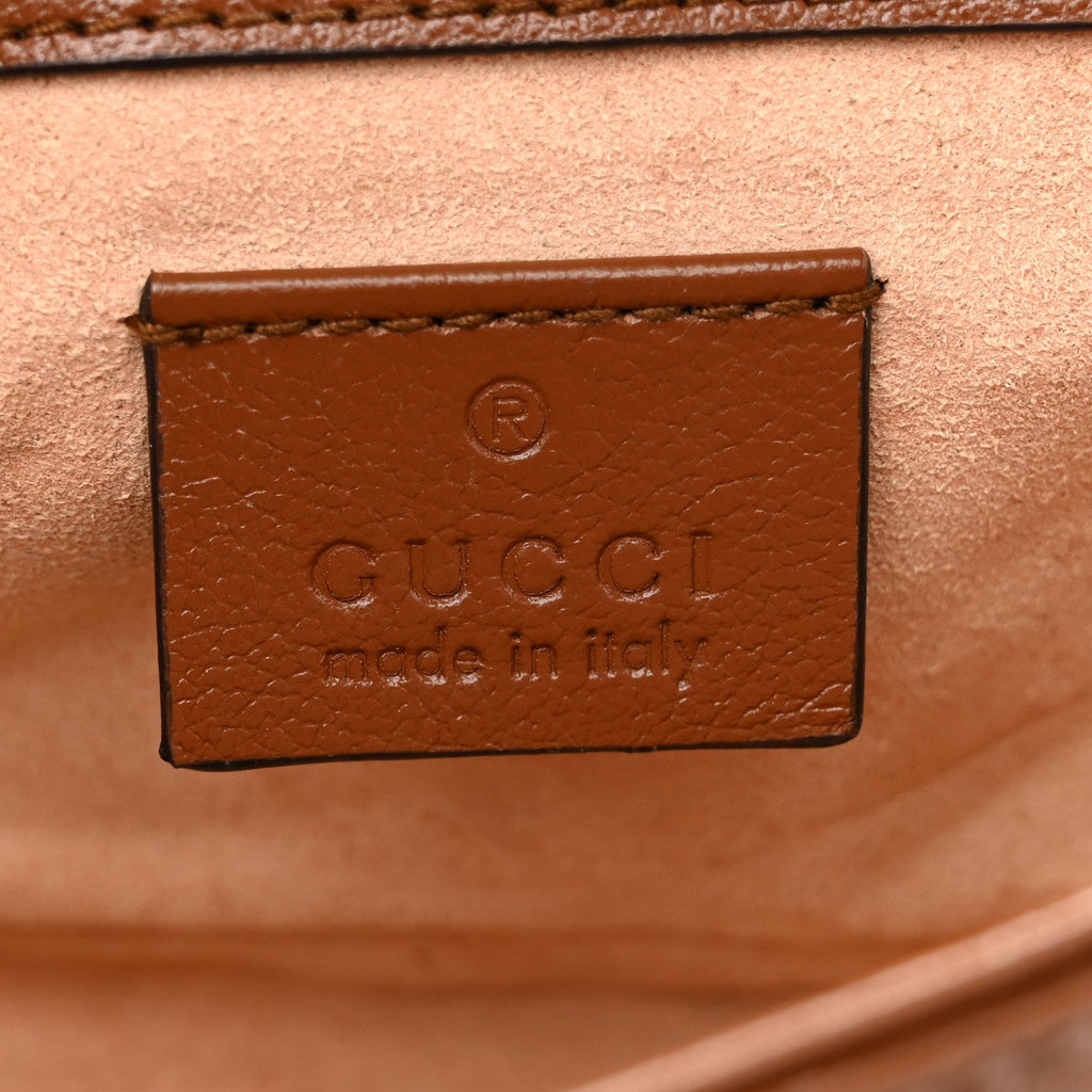 Gucci Azalea Calfskin Matelasse Diagonal Super Mini GG Marmont Shoulder Bag Cuir