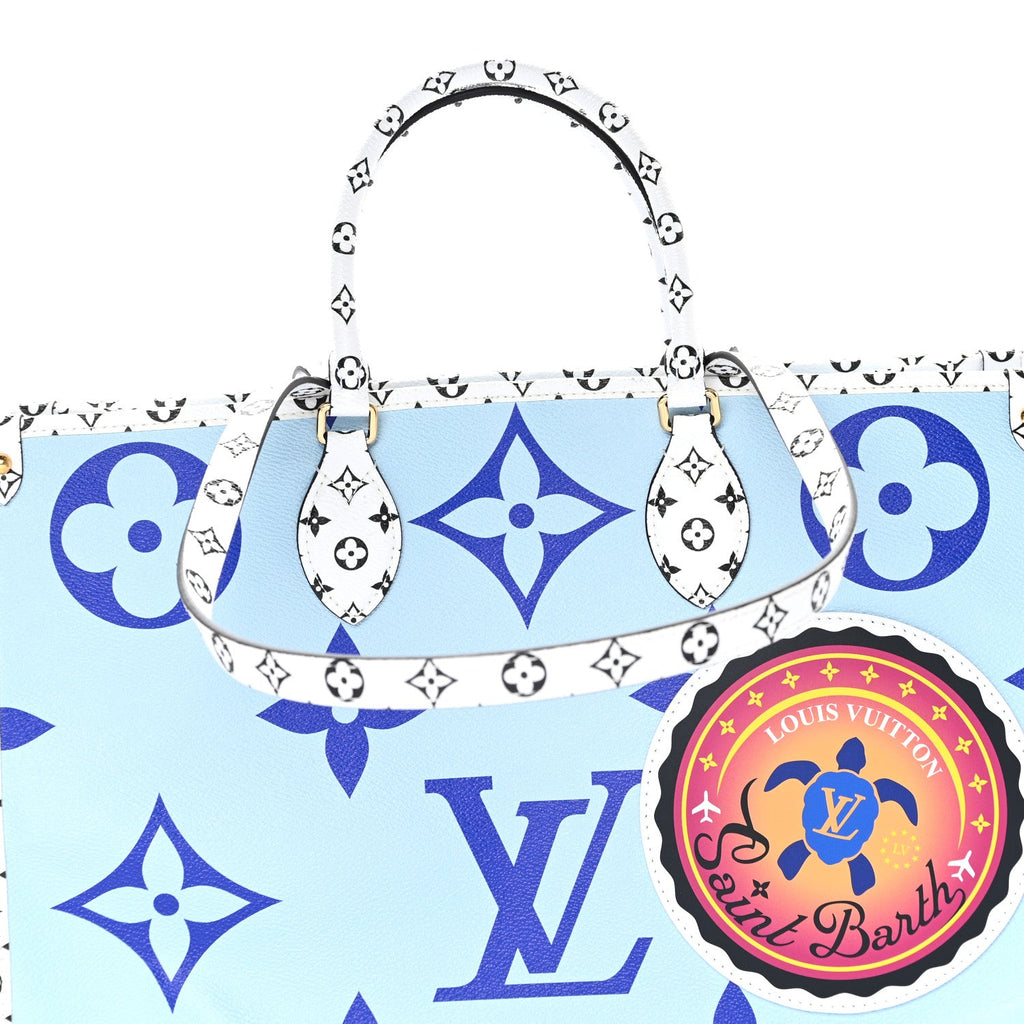 Louis Vuitton Monogram Giant Saint Barth Onthego Blue