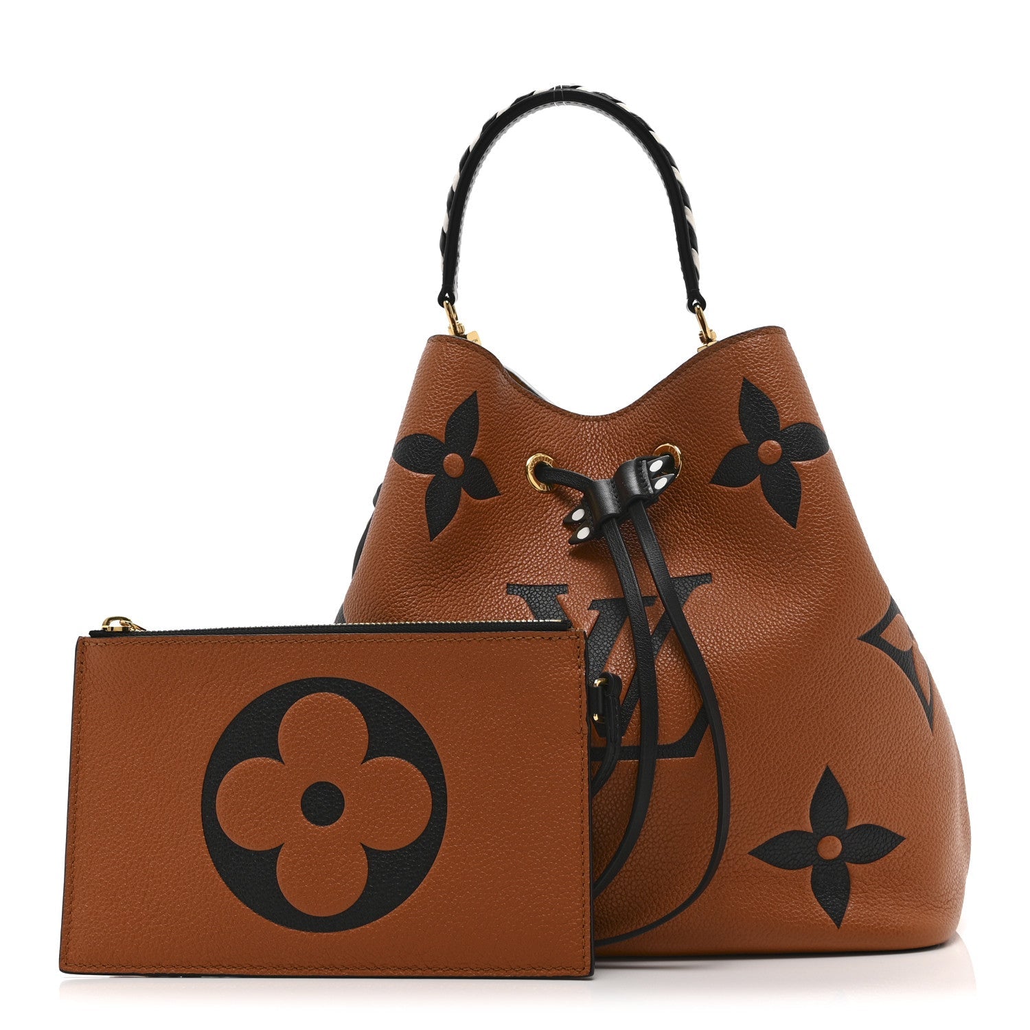 Louis Vuitton Empreinte Monogram Giant Crafty Neonoe MM Caramel Black