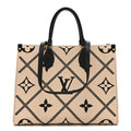 Louis Vuitton Empreinte Monogram Giant Broderies Onthego MM Cream Black