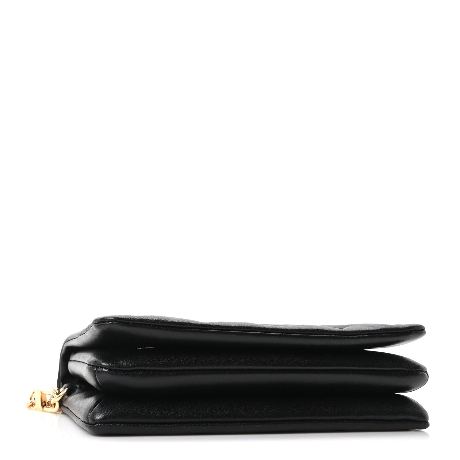 Louis Vuitton Lambskin Embossed Monogram Pochette Coussin Black