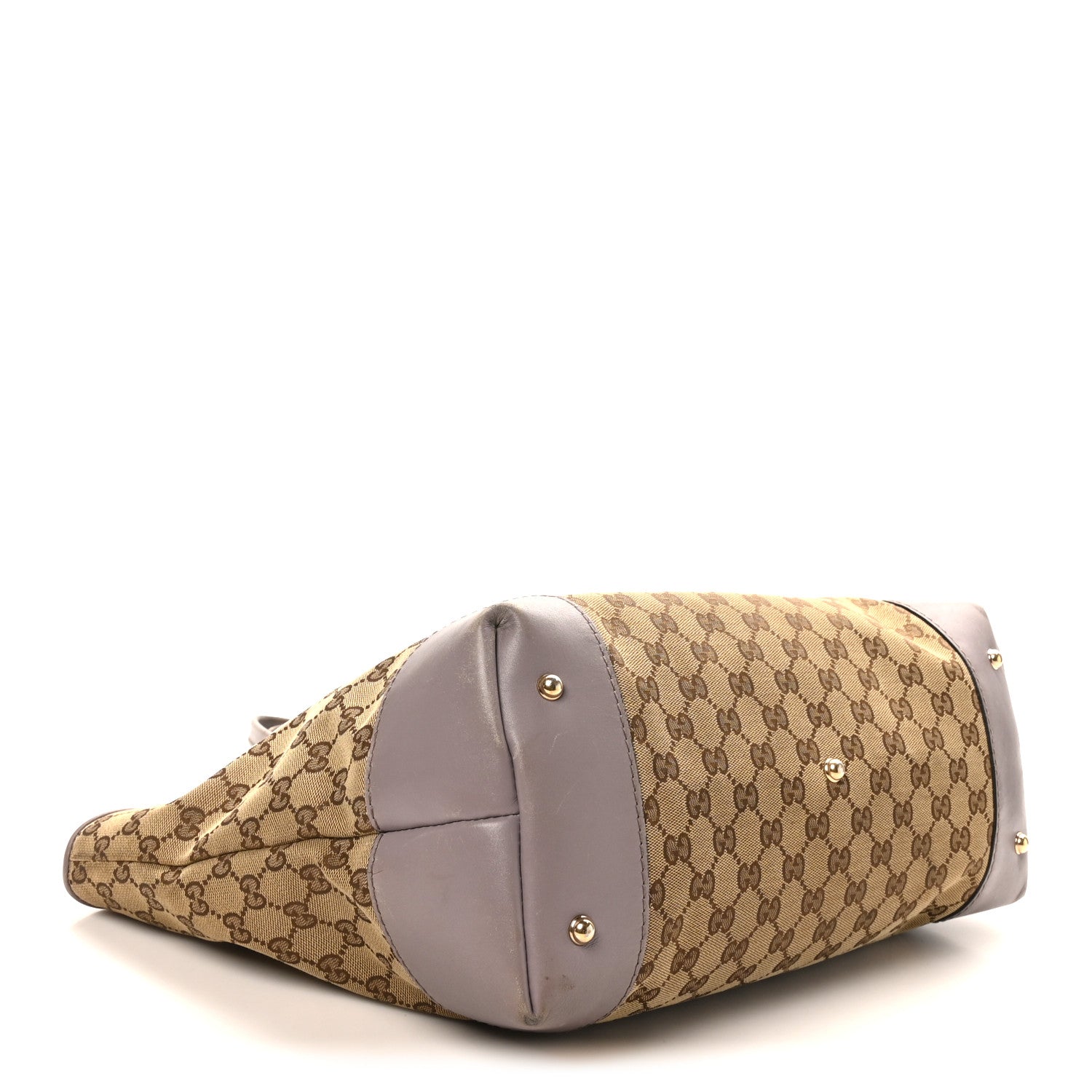 Gucci Monogram Large Heart Bit Charm Hobo Purple