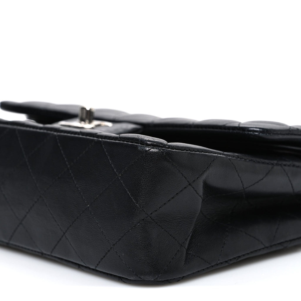 Chanel Lambskin Quilted Small Double Flap Black