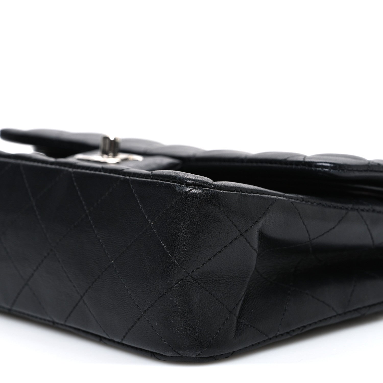 Chanel Lambskin Quilted Small Double Flap Black