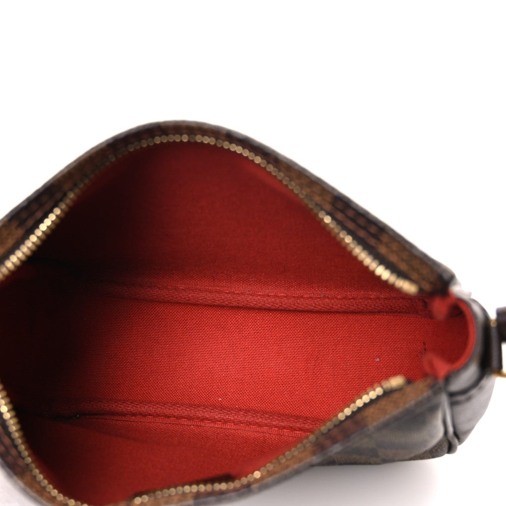 Louis Vuitton Damier Ebene Trousse Make Up Bag Pochette