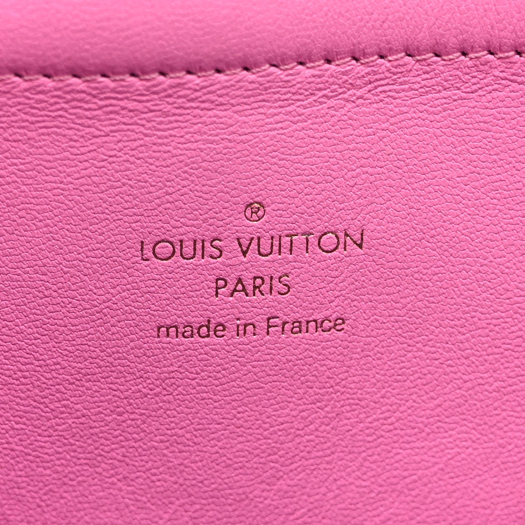 Louis Vuitton Calfskin Embossed Monogram Vuittamins Utility Crossbody Rose Violet