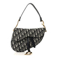 Christian Dior Oblique Saddle Bag Blue