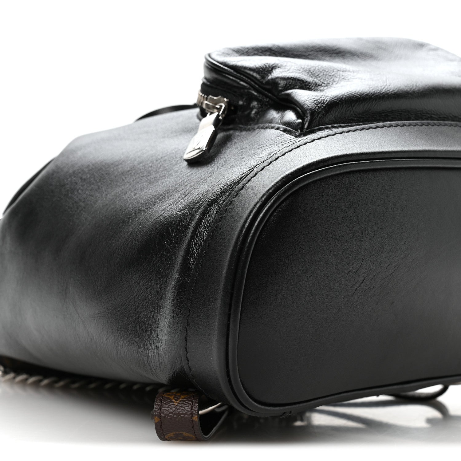 Louis Vuitton Lambskin Monogram Montsouris Vibe PM Black