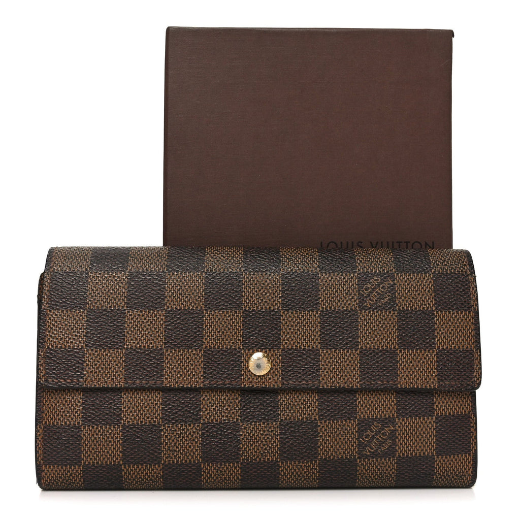 Louis Vuitton Damier Ebene Sarah Wallet