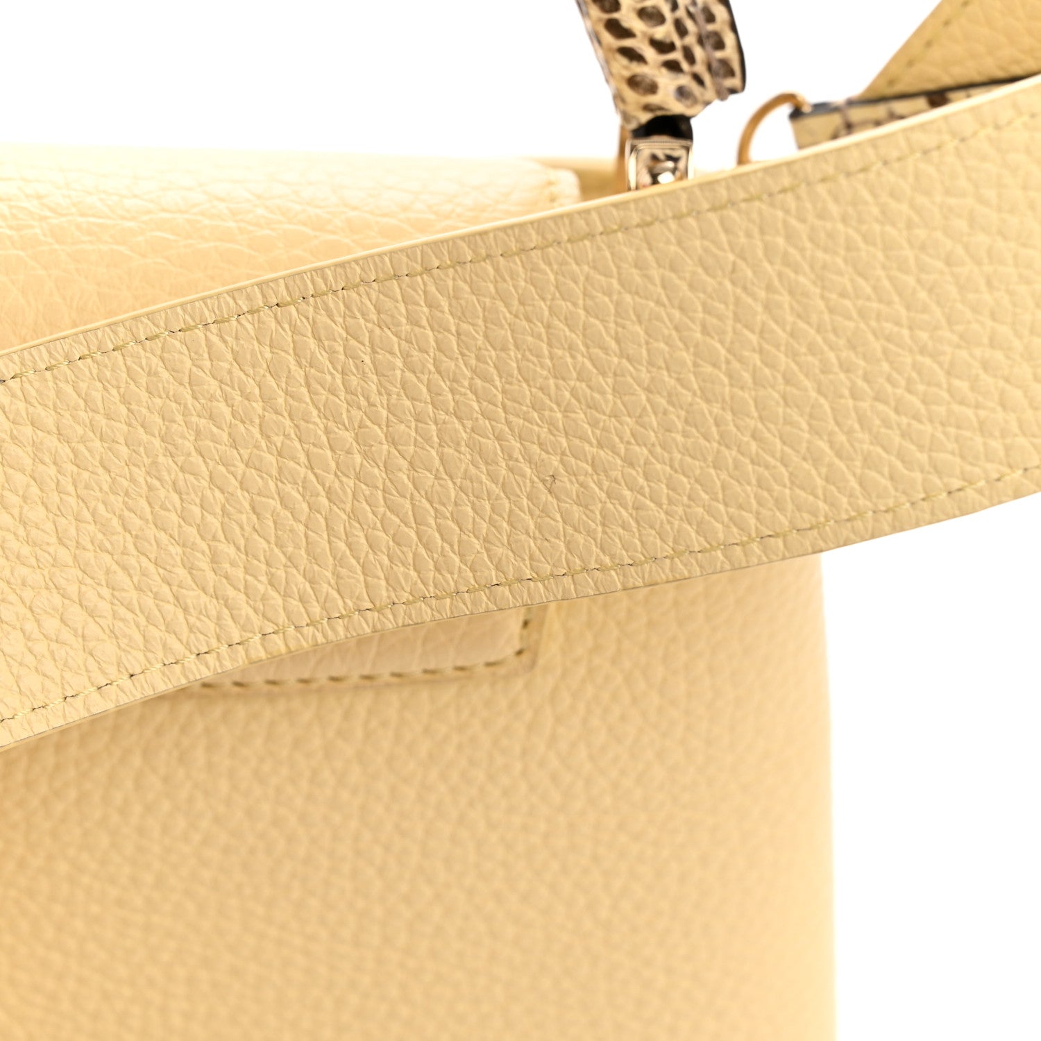Louis Vuitton Taurillon Snakeskin Mini Capucines Banane