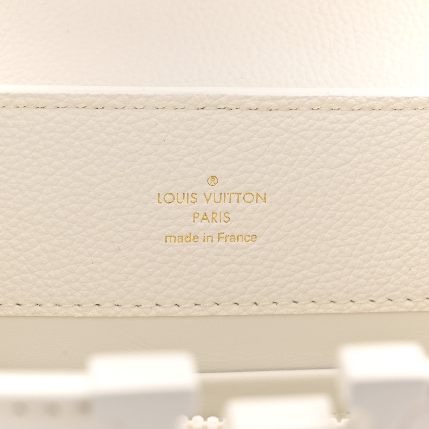 Louis Vuitton Taurillon Capucines East West MM Optic White