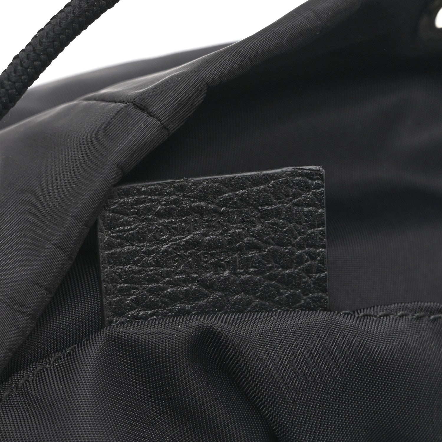 Gucci Nylon Monogram Medium Light Single Buckle Backpack Black