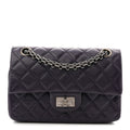 Chanel Aged Calfskin Quilted 2.55 Reissue Mini Flap Dark Purple