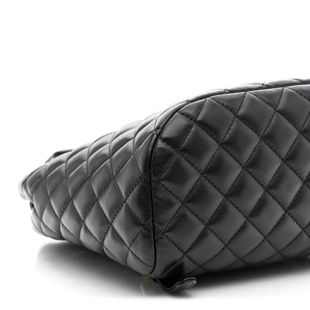 Chanel Calfskin Quilted Small Urban Spirit Backpack Black