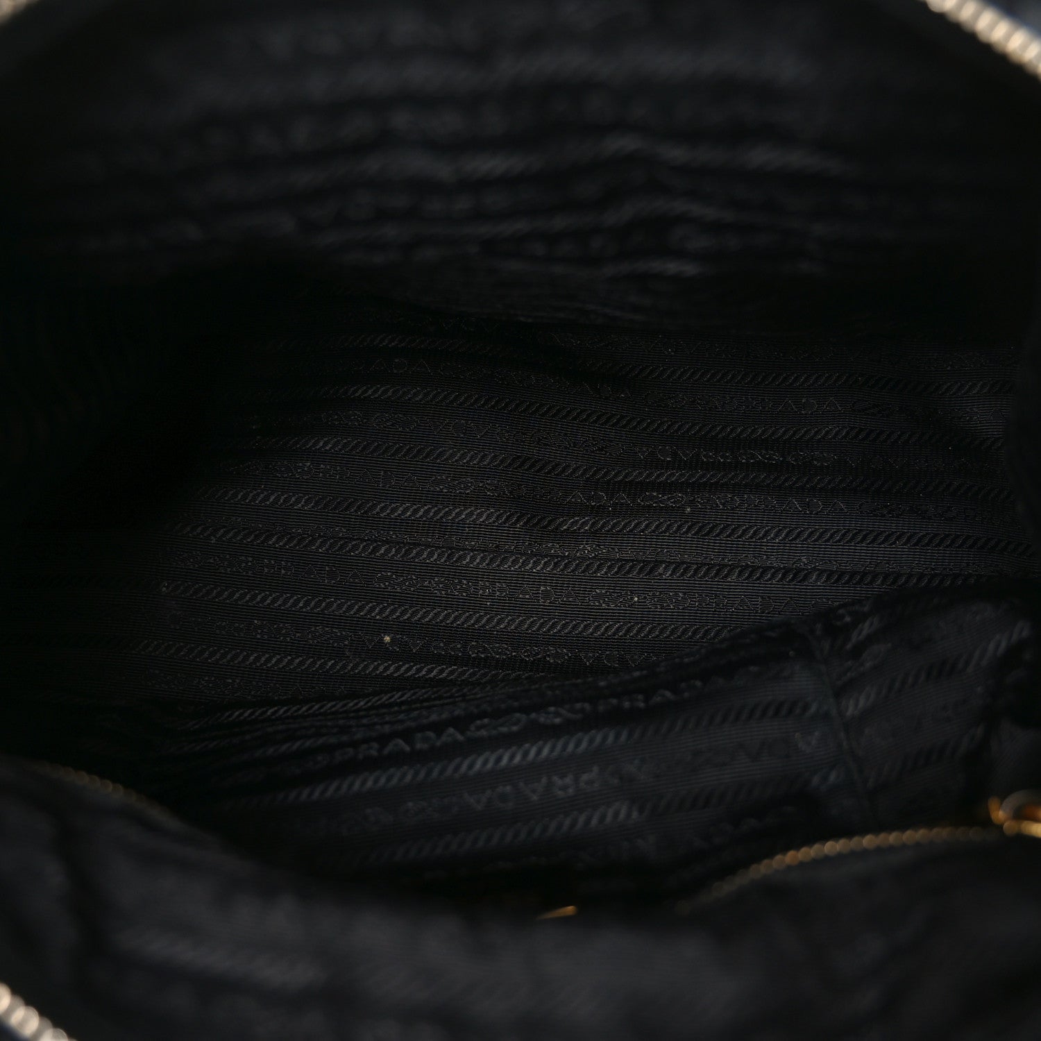 Prada Tessuto Nylon Saffiano Shopping Tote Black
