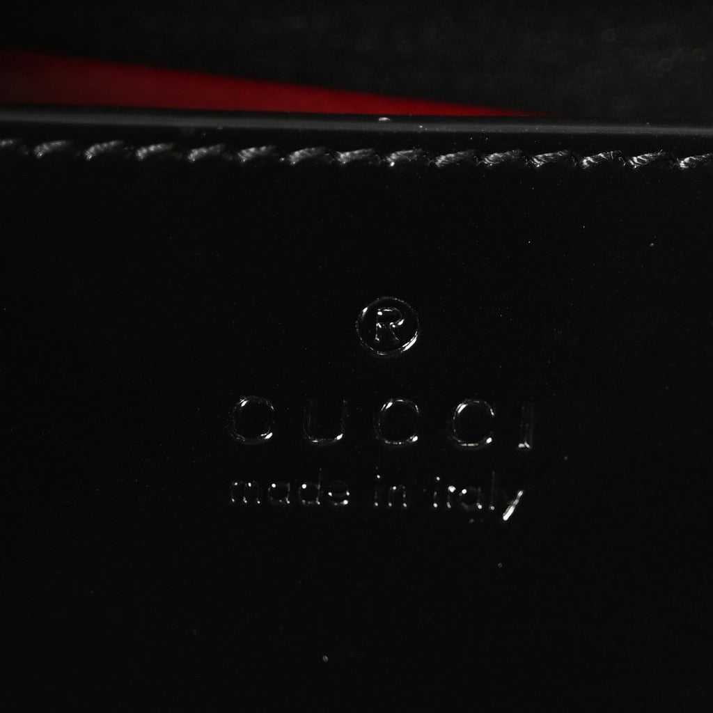 Gucci Spice Lux Nappa Bamboo Basket Bag Black