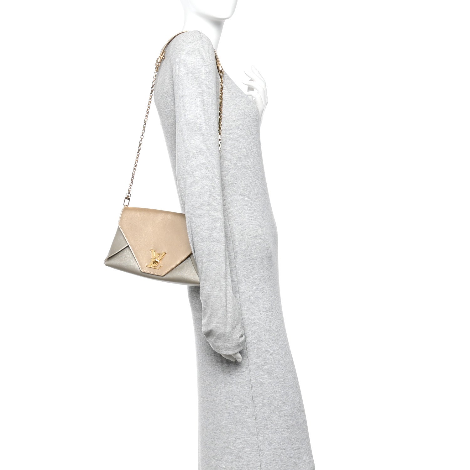 Louis Vuitton Metallic Calfskin Love Note Gold Silver