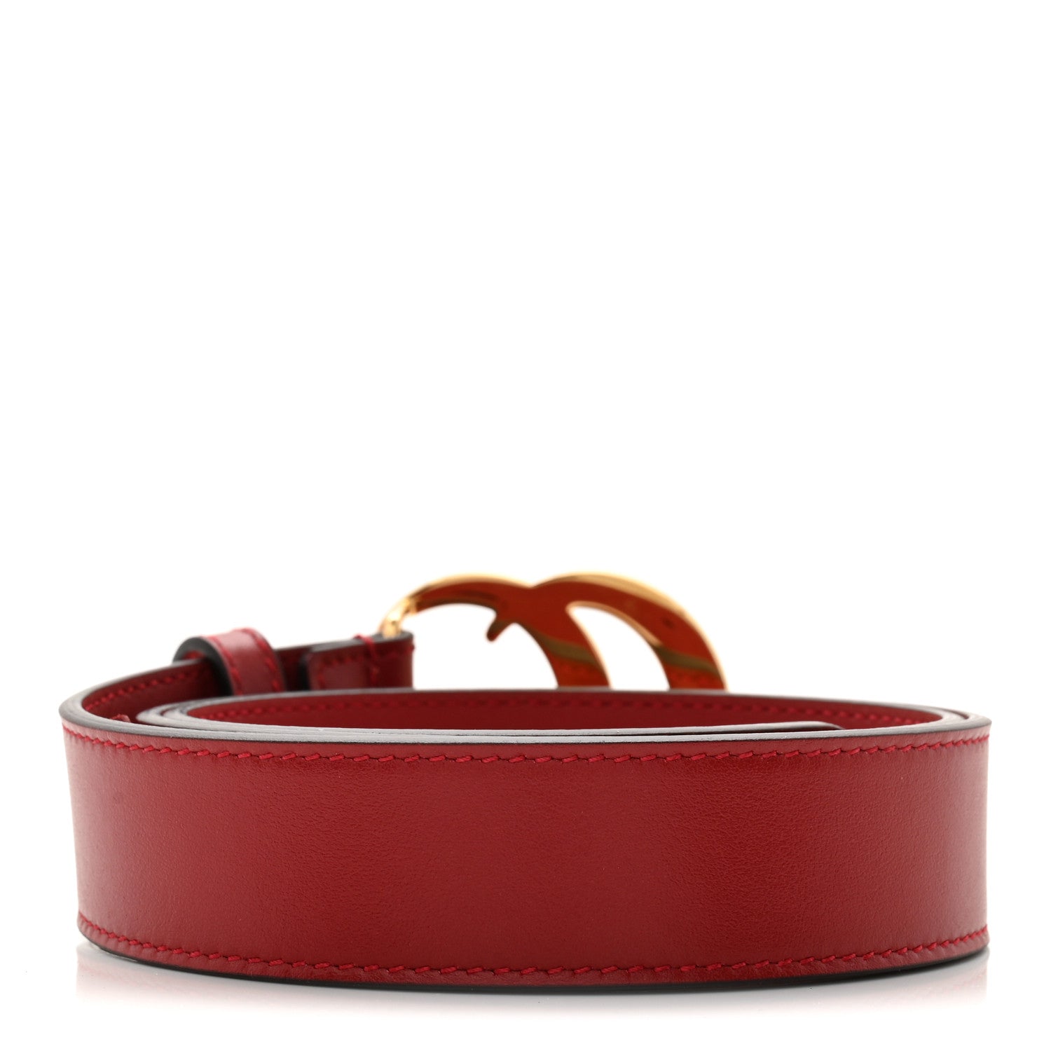 Gucci Plutone Calfskin Double G 30mm Belt 75 30 Red