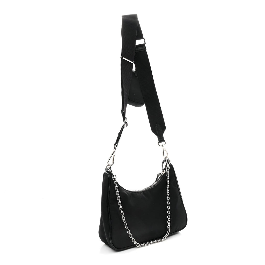 Prada Nylon Re-Edition 2005 Shoulder Bag Black