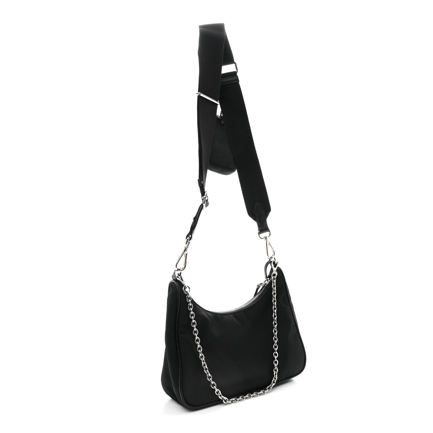 Prada Nylon Re-Edition 2005 Shoulder Bag Black