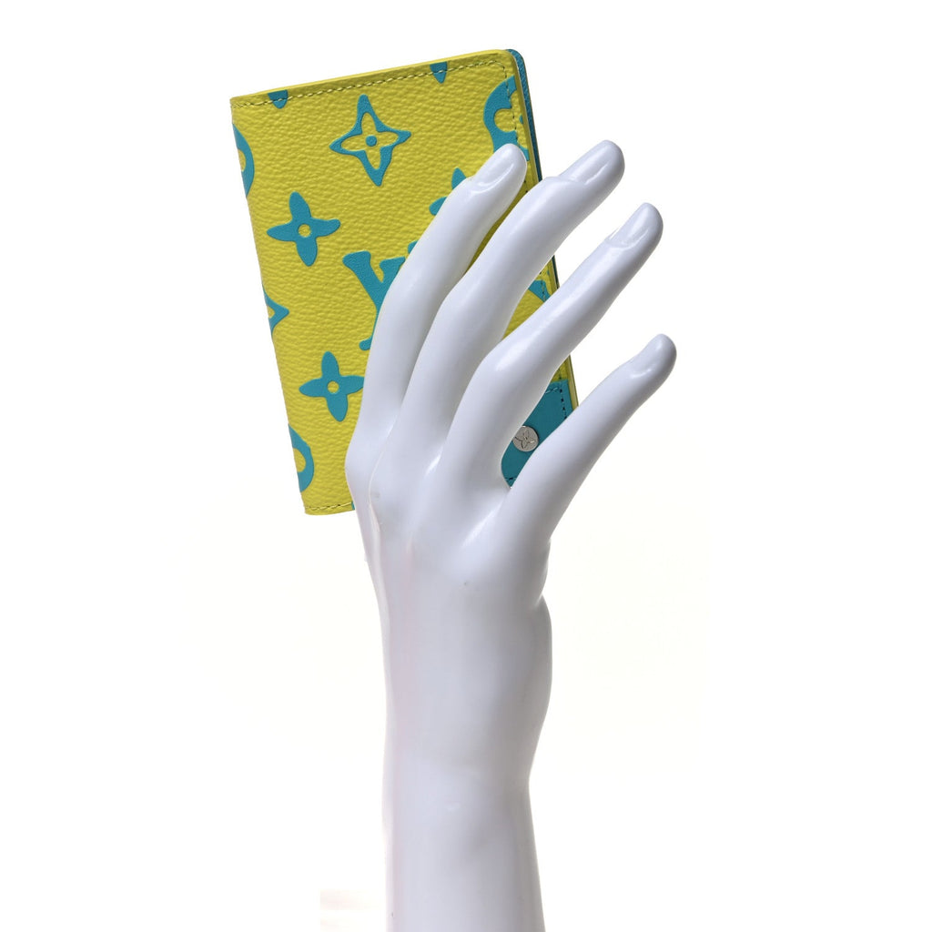 Louis Vuitton Monogram Playground Pocket Organizer Lime