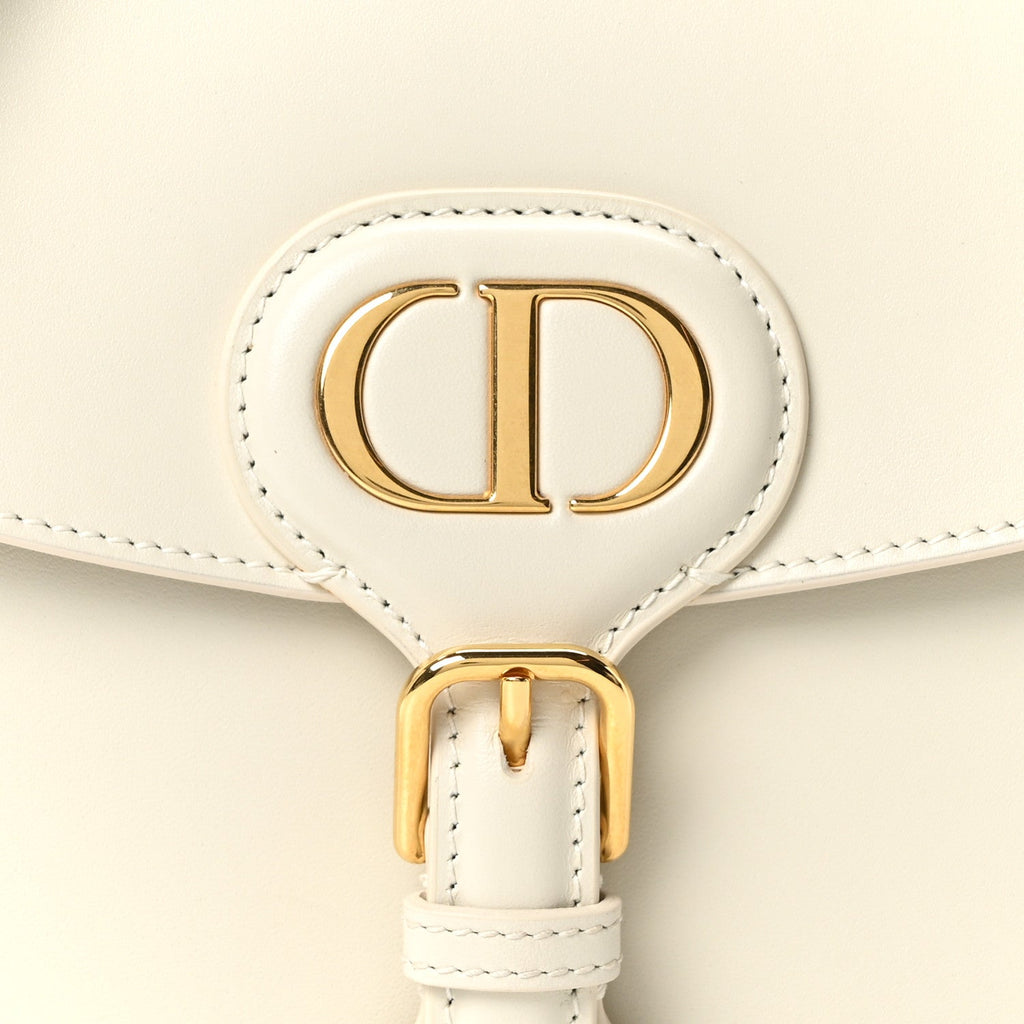 Christian Dior Box Calfskin Medium Bobby Flap Latte