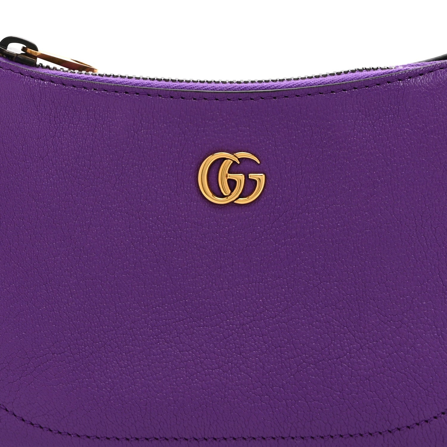 Gucci Goatskin Mini Aphrodite Shoulder Bag Shine Purple