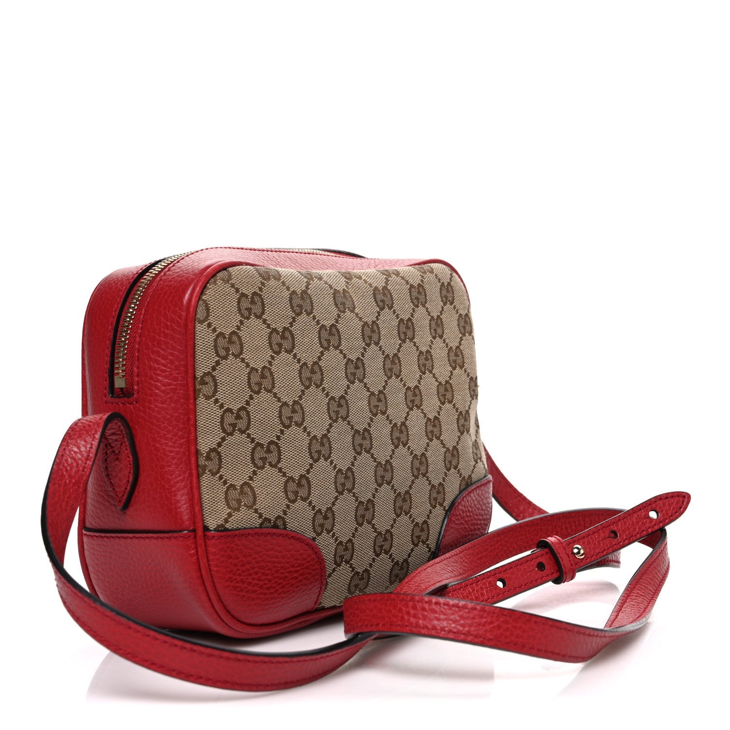 Gucci Monogram Mini Bree Messenger Bag Red