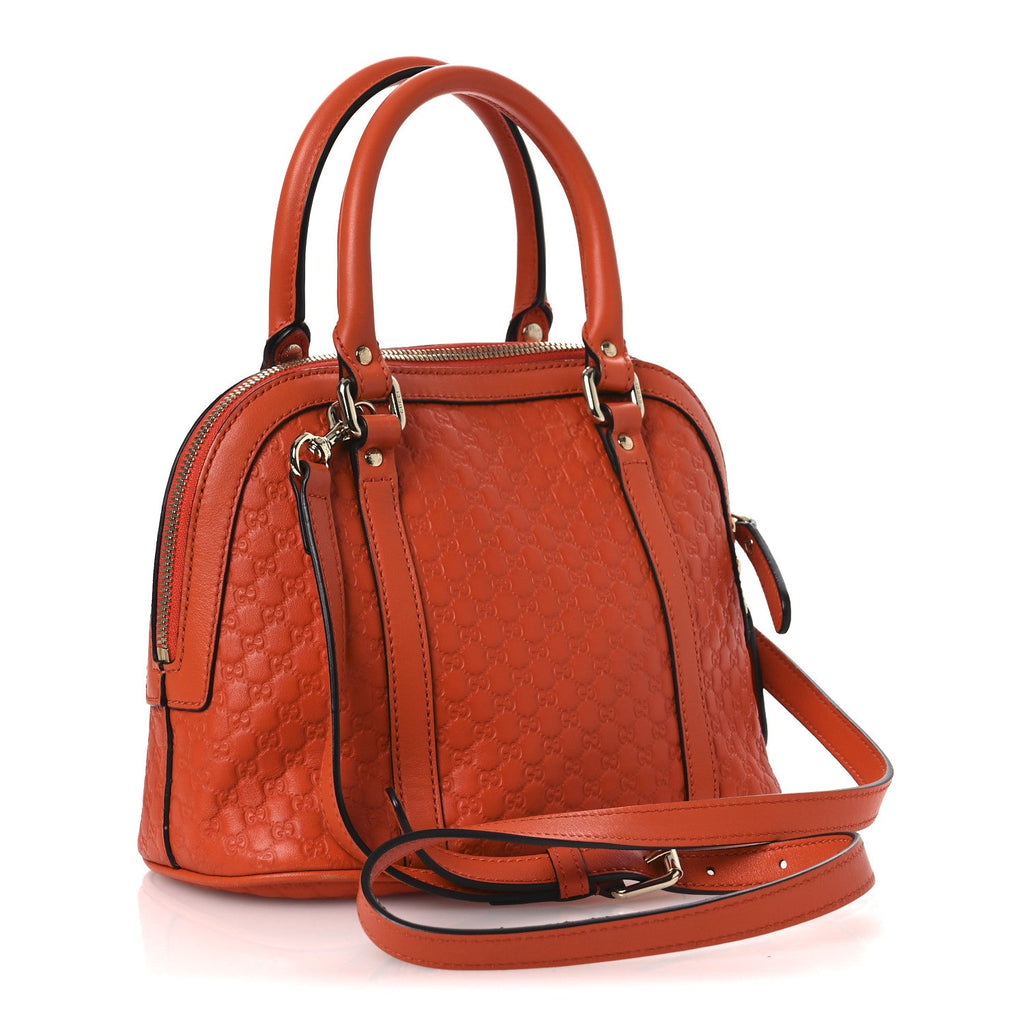 Gucci Microguccissima Mini Dome Bag Sun Orange