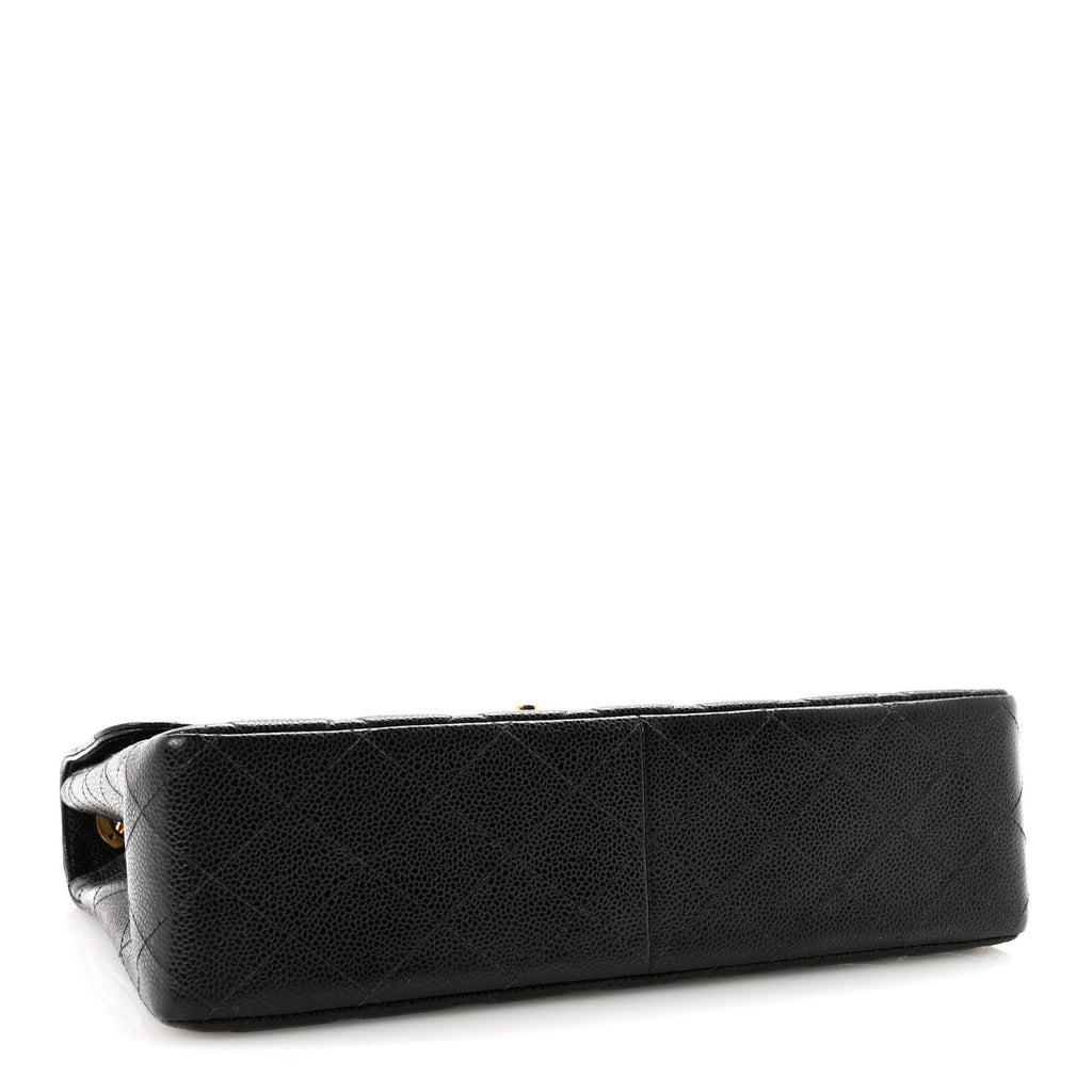 Chanel Caviar Jumbo Single Flap Black