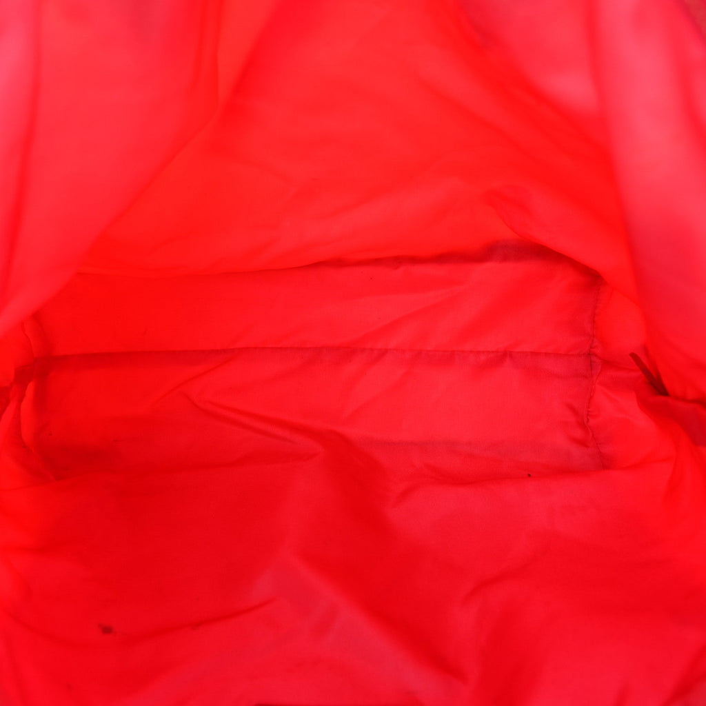 Prada Tessuto Nylon Saffiano Tote Papaya Ibisco
