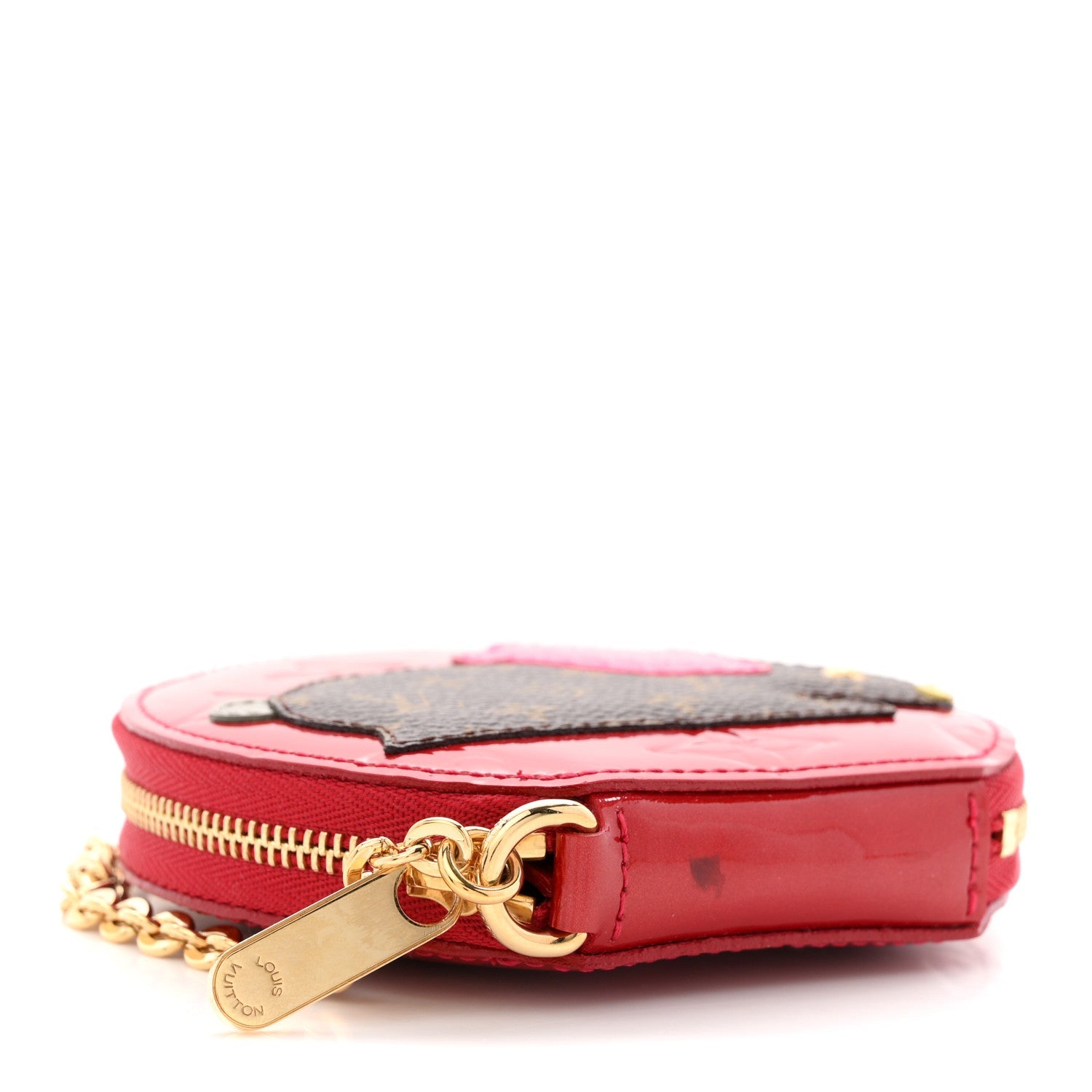 Louis Vuitton Vernis Animania Lapin Bunny Round Coin Purse Pomme D'Amour