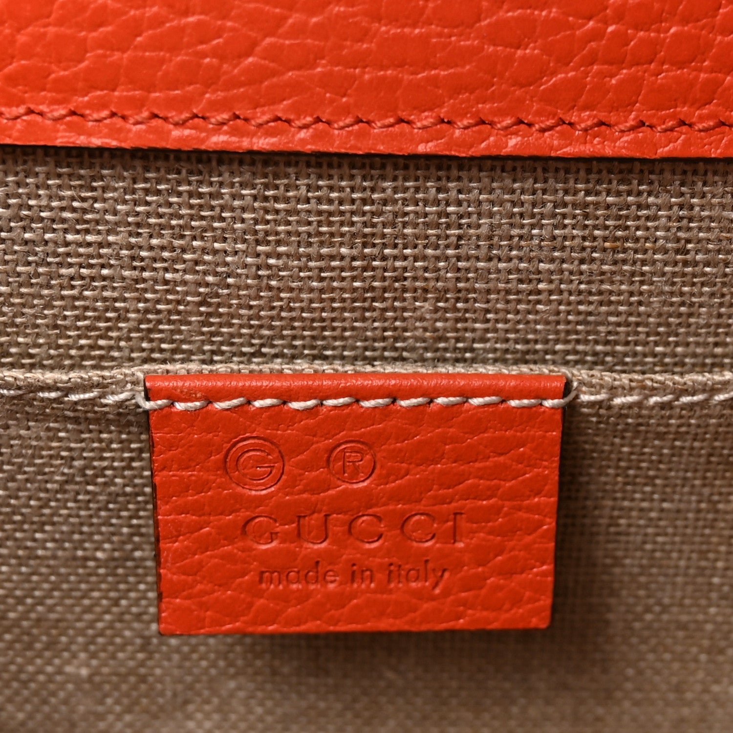 Gucci Dollar Calfskin Small Interlocking G Shoulder Bag Sun Orange