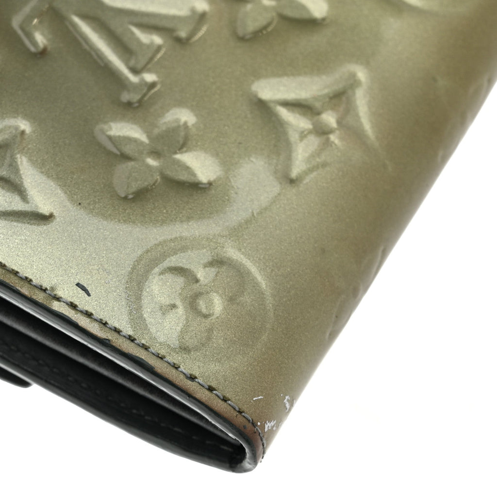 Louis Vuitton Vernis Sarah Wallet Gris Art Deco