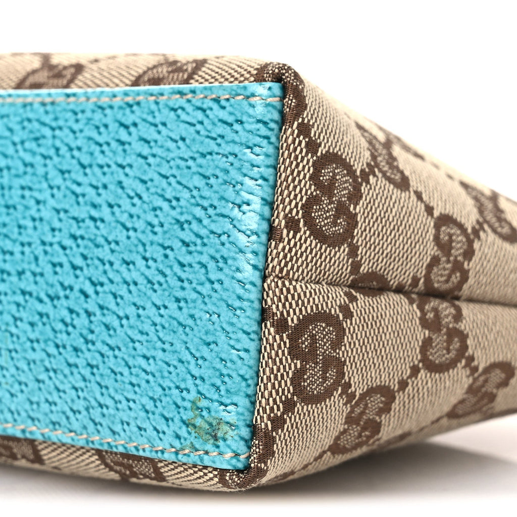Gucci Monogram GG Cosmetic Case Turquoise