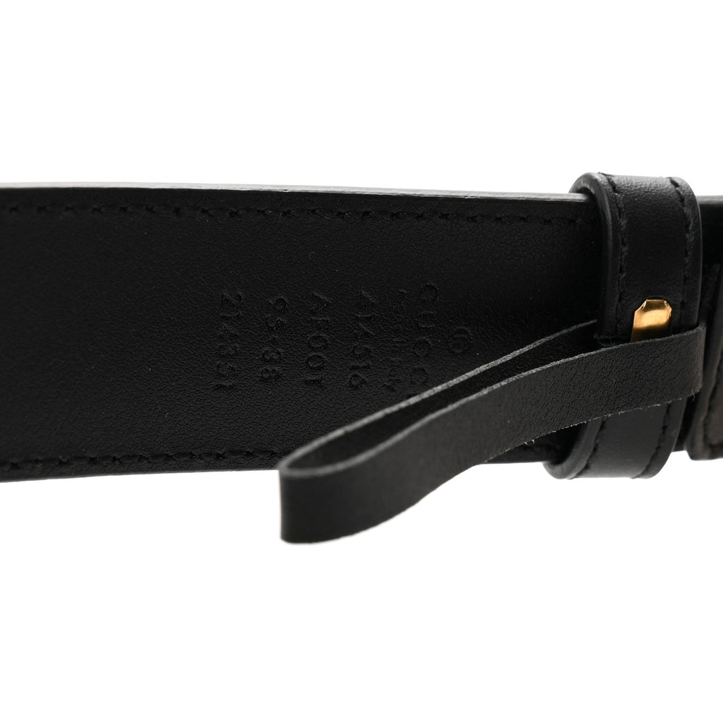 Gucci Calfskin Double G 30mm Belt 95 38 Black