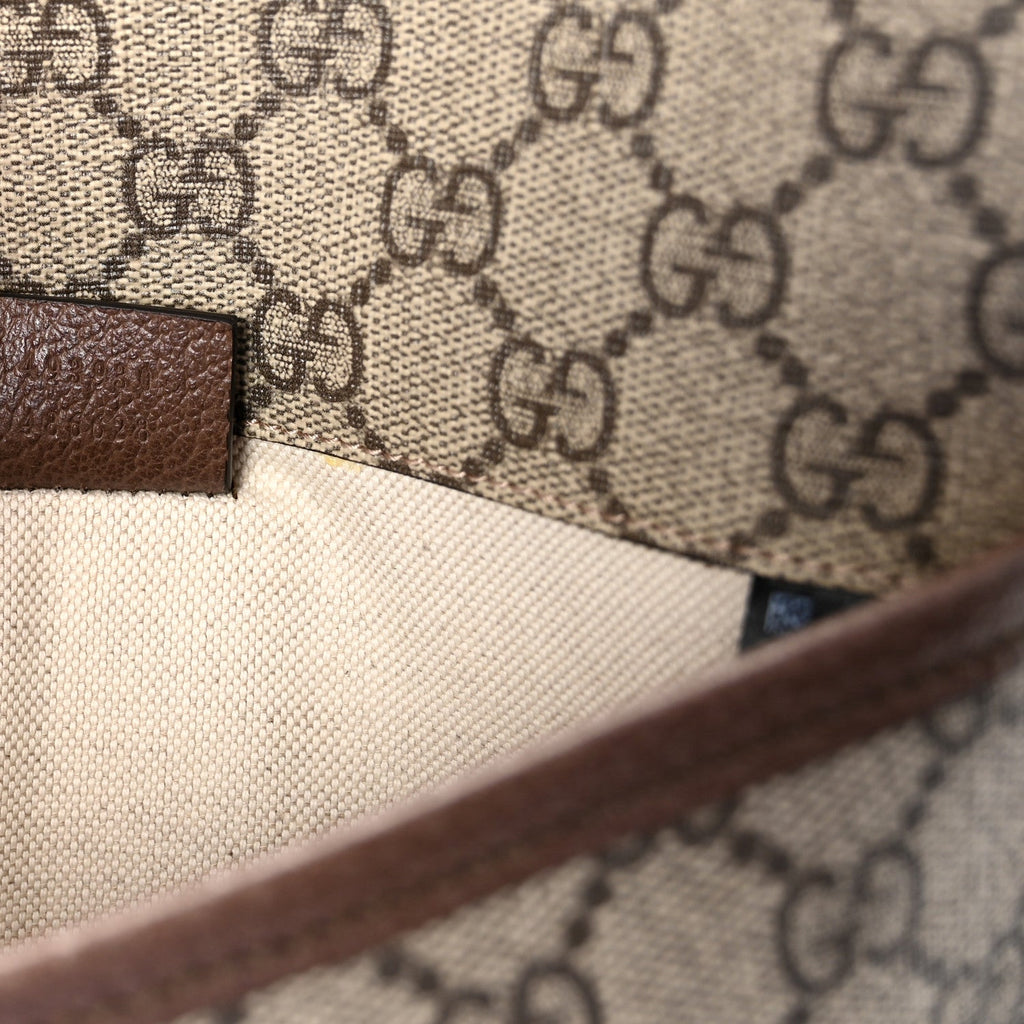 Gucci GG Supreme Monogram Neo Vintage Web Belt Bag Brown