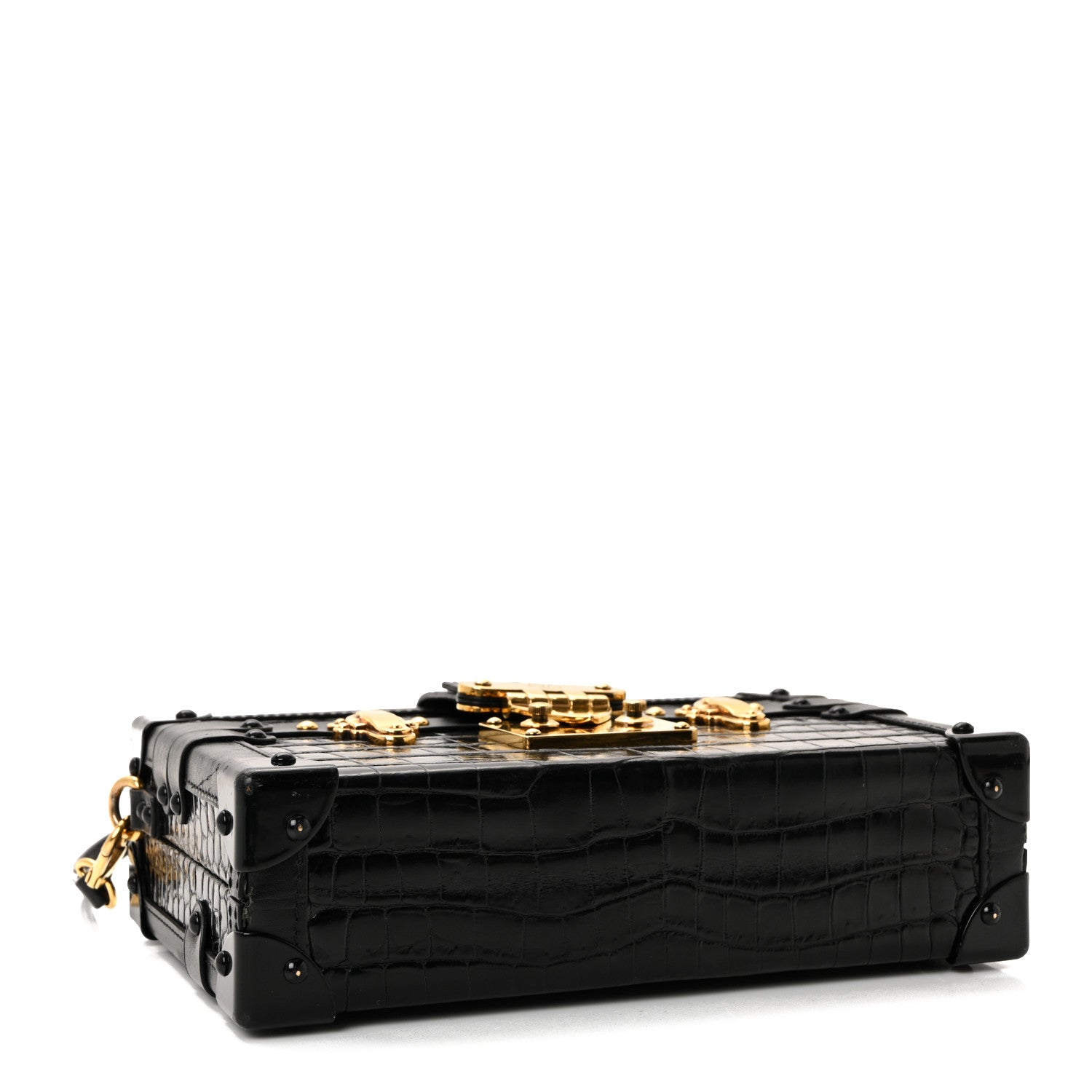 Louis Vuitton Crocodile Petite Malle Black