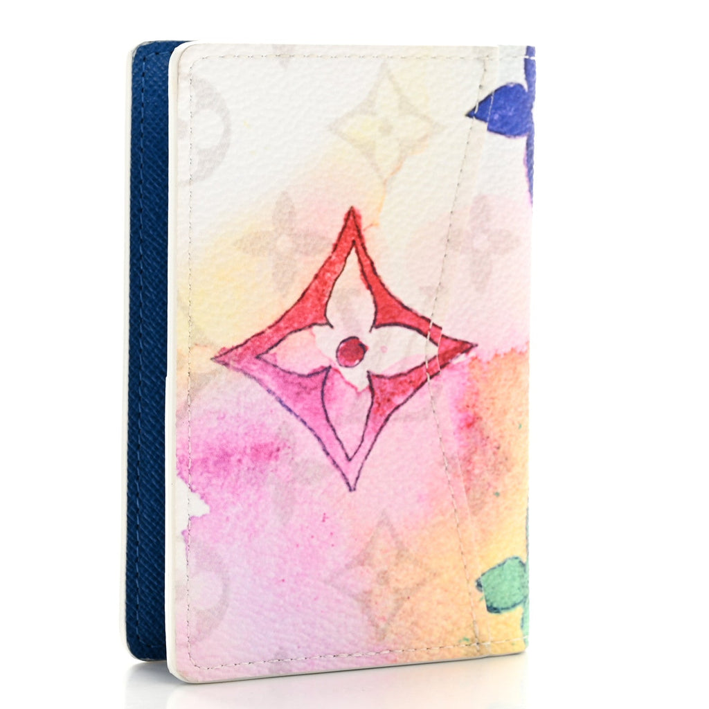 Louis Vuitton Monogram Watercolor Pocket Organizer NM Multicolor