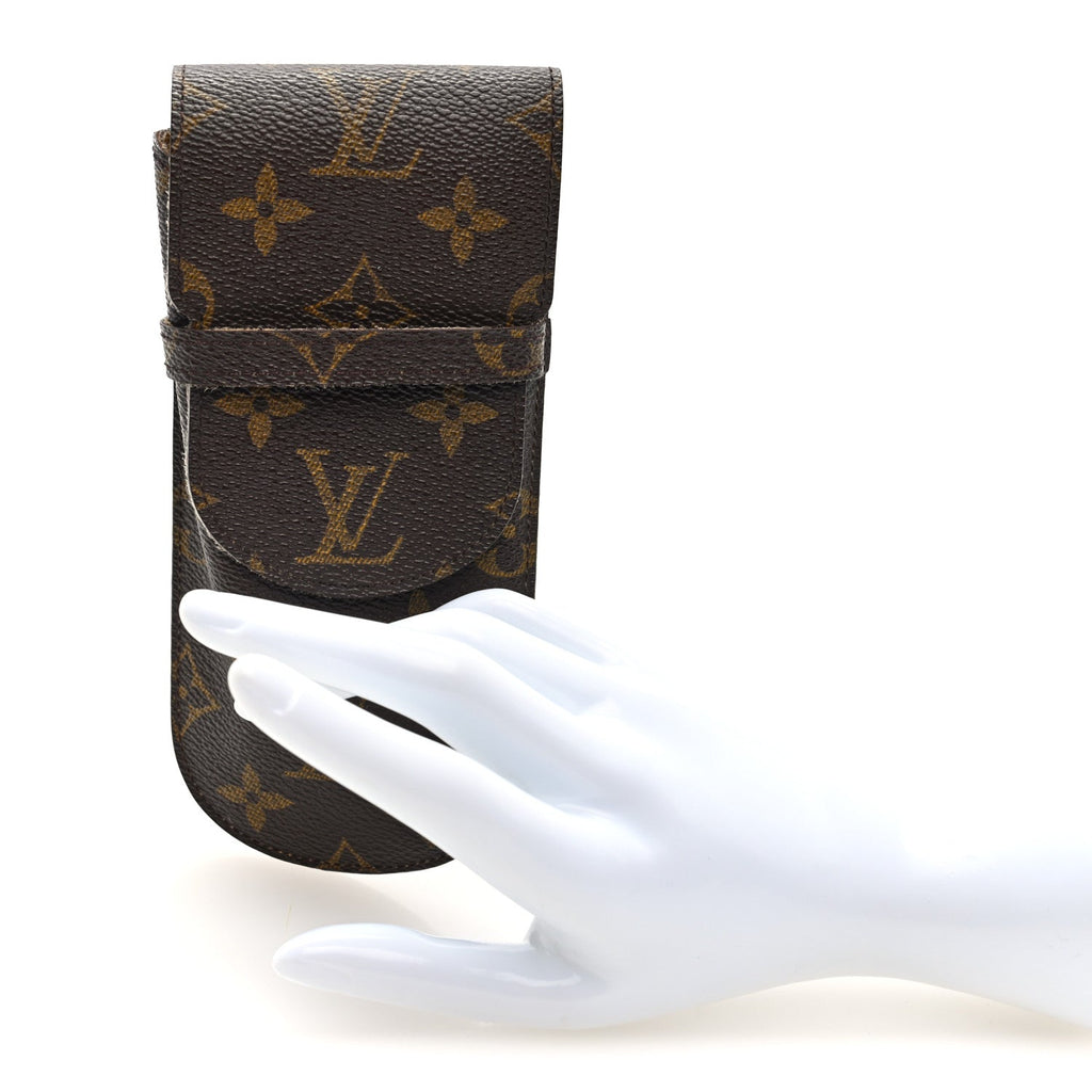Louis Vuitton Monogram Glasses Sunglasses Case w Flap