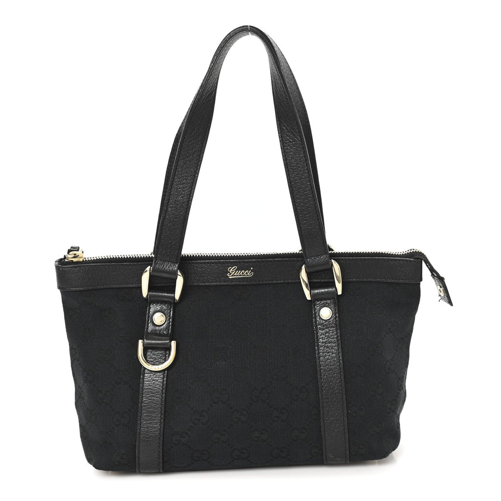 Gucci Monogram Small Abbey Tote Black