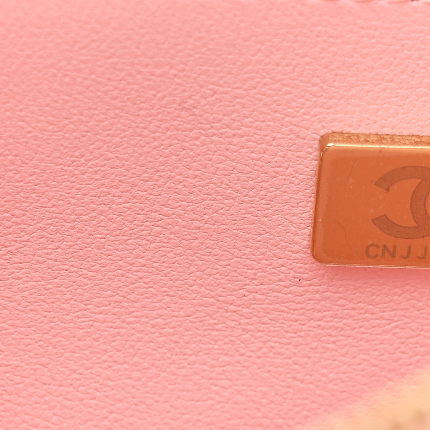 Chanel Lambskin Quilted Large CC In Love Heart Bag Light Pink