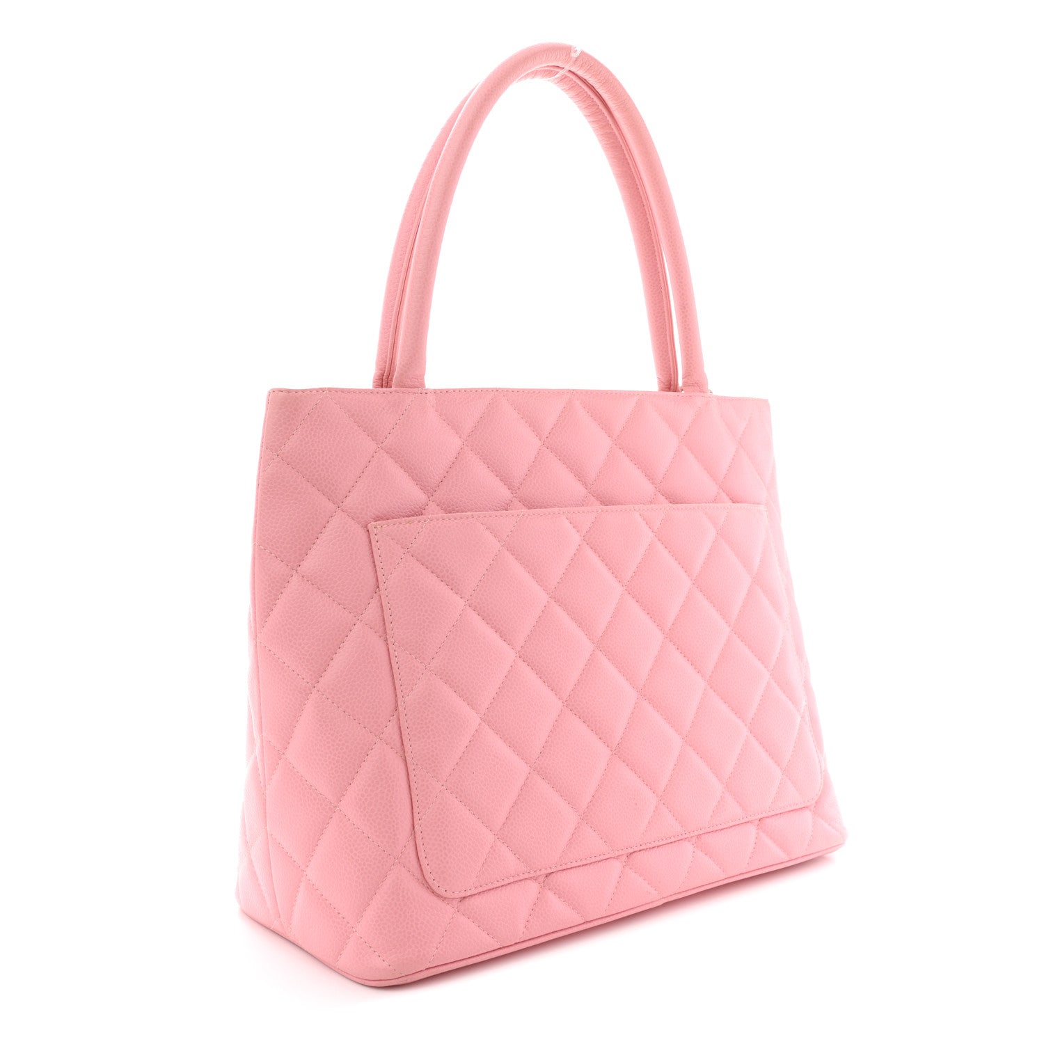 Chanel Caviar Medallion CC Tote Light Pink