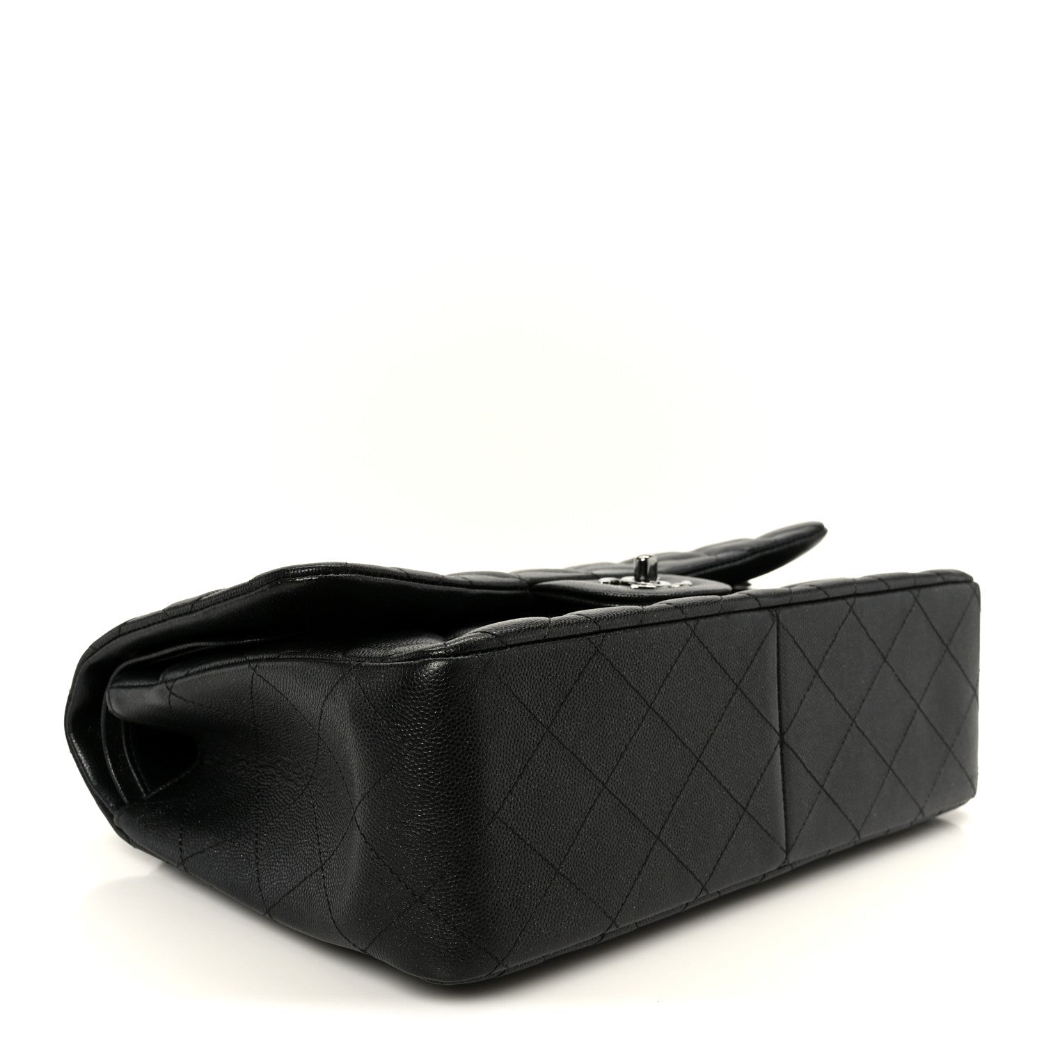 Chanel Iridescent Caviar Quilted Jumbo Double Flap Black