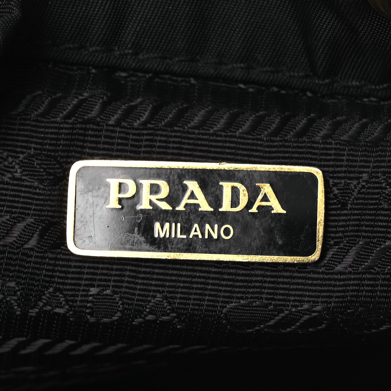 Prada Nylon Vela Saffiano Mini Bucket Crossbody Bag Black