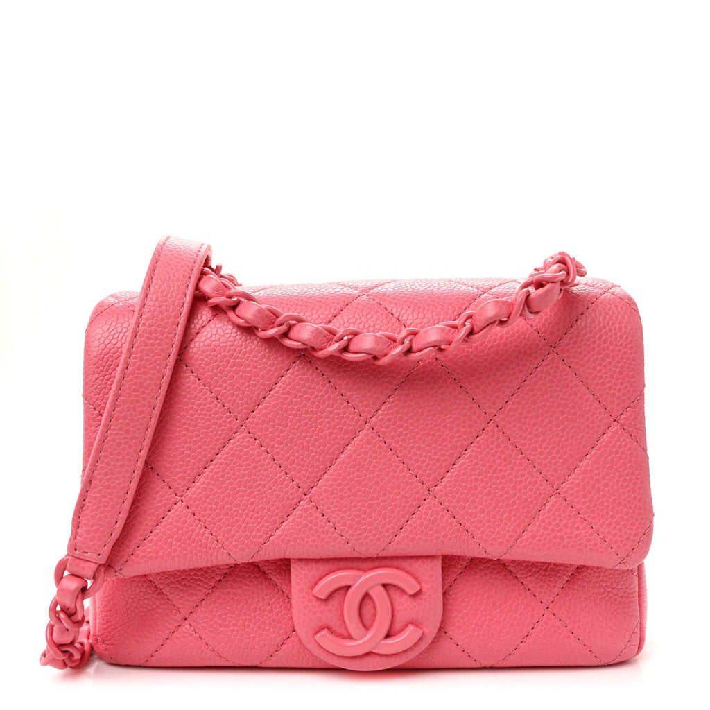 Chanel Caviar Quilted Mini Incognito Square Flap Pink