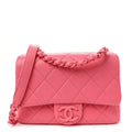 Chanel Caviar Quilted Mini Incognito Square Flap Pink