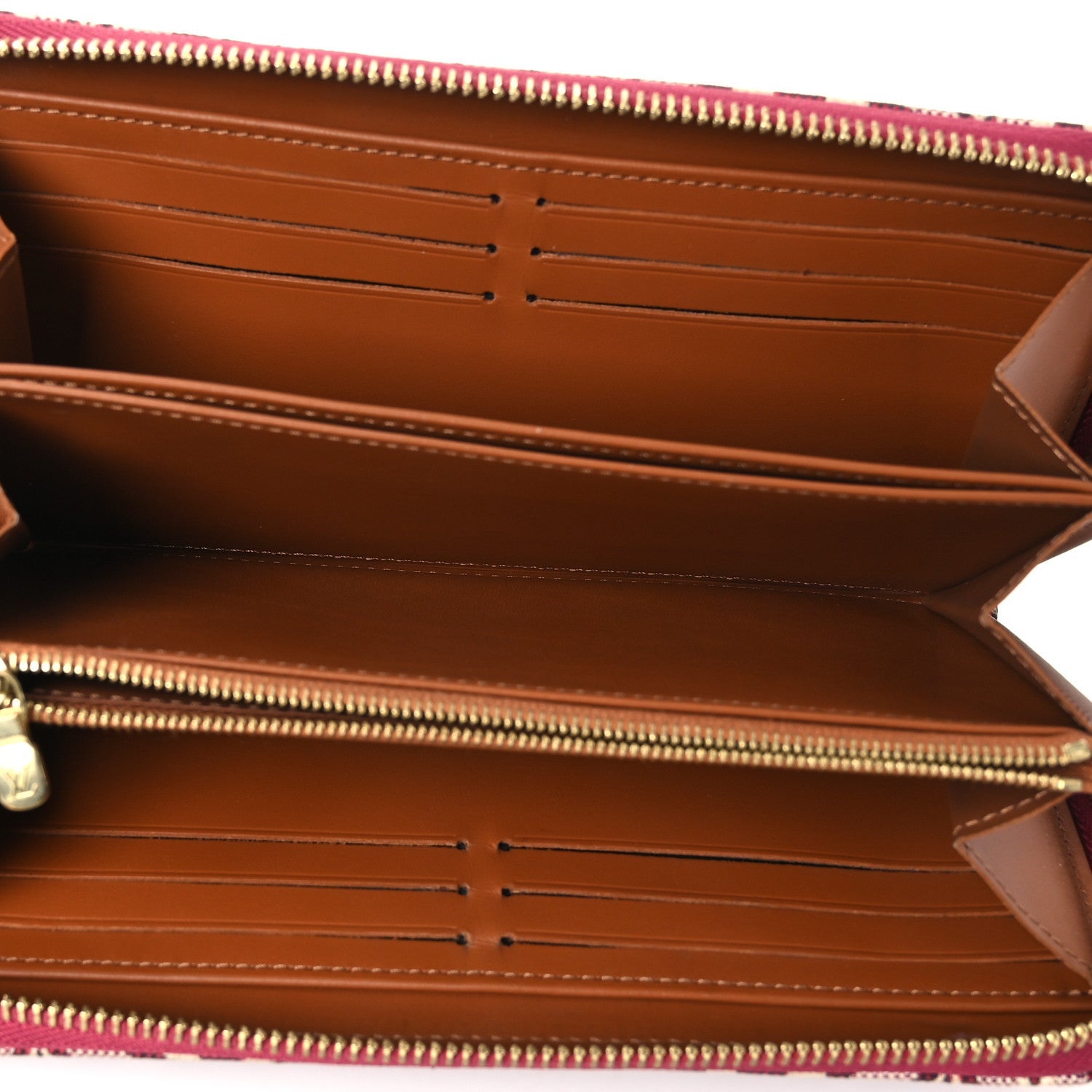 Louis Vuitton Jacquard Since 1854 Zippy Wallet Bordeaux